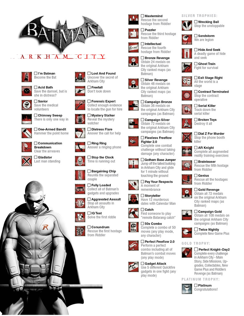 Batman: Arkham City - Trophies (Robin), Another guide with …